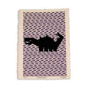 "HOUNDOM" : 2 color screen print